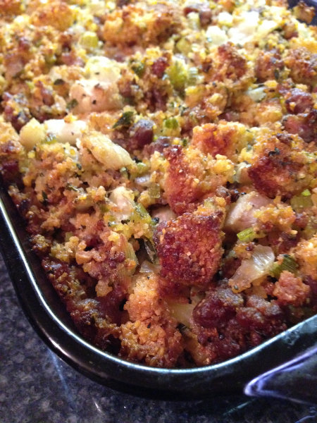 Cornbread Dressing with Fennel and Sausage – Sour Cherry Farm